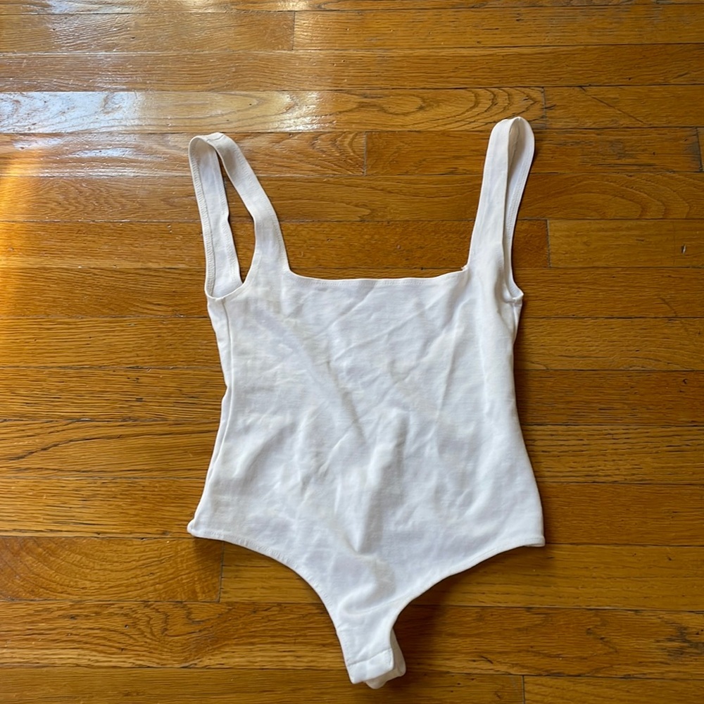 square open back bodysuit
